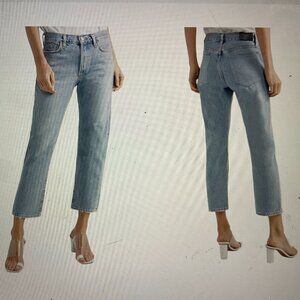 GOLDSIGN The Low Slung cropped mid-rise straight-leg jeans